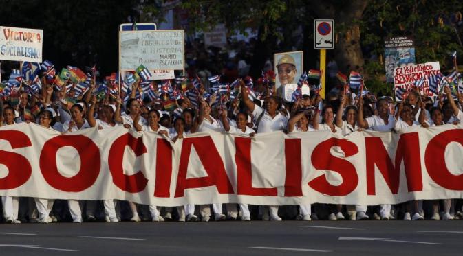 Demo buruh di Kuba |  Via: ibtimes.com