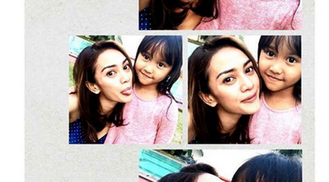 Masayu Anastasia bersama dengan anak semata wayangnya Samara Anaya Amandari (Instagram)