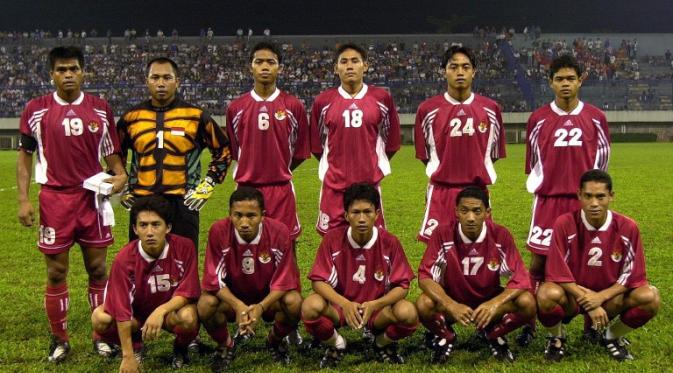 Anang Ma'ruf saat memperkuat tim nasional Indonesia