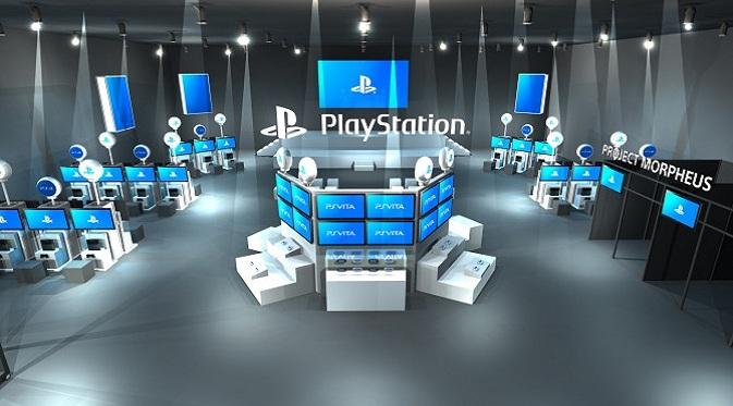 Desain booth megah Sony yang akan hadir di TGS 2015 (gamespot.com) 