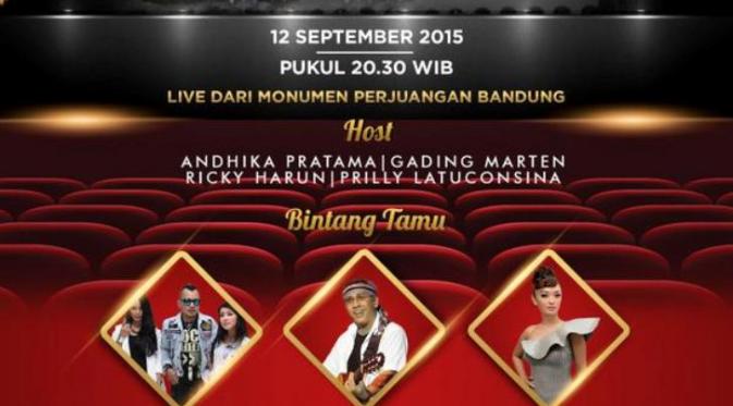 Malam puncak FFB 2015 dimeriahkan Iwan Fals. (Galih W. Satria/Bintang.com)