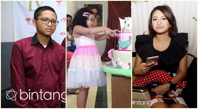 Azriel Hermansyag, Amora Lemos, dan Aurel Hermansyah. (Bintang.com)