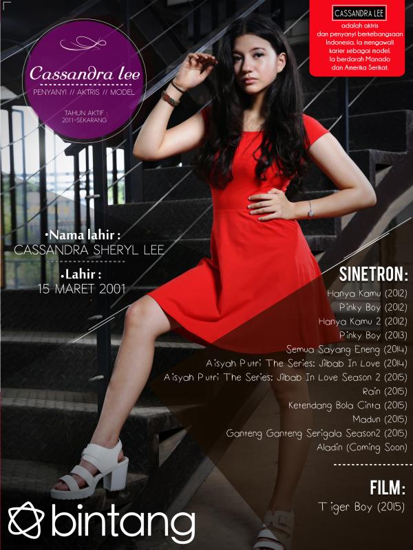 Infografis Celeb Bio Cassandra Lee [ Photo : Galih W. Satria/Bintang.com . Desain : Muhammad Iqbal Nurfajri/Bintang.com]