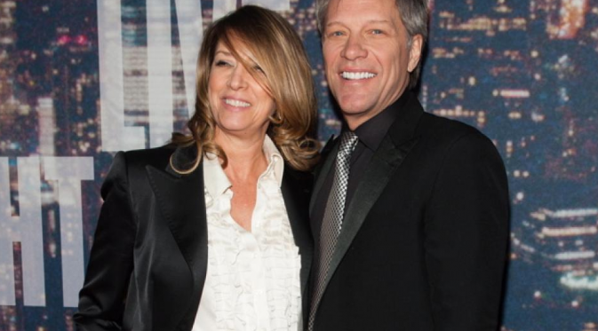 Jon 'Bon Jovi' dan sang istri Dorothea Hurley. (Foto: NY Daily News)
