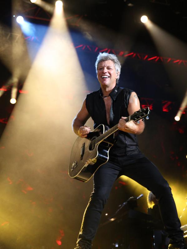 Bon Jovi kala mengguncang GBK, 11 September 2015 (Foto: Faizal Fanani/Liputan6.com)