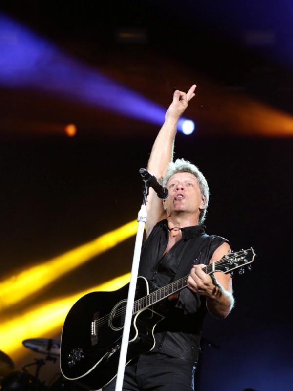 Jon Bon Jovi. (Foto: Faizal Fanani/Liputan6.com)
