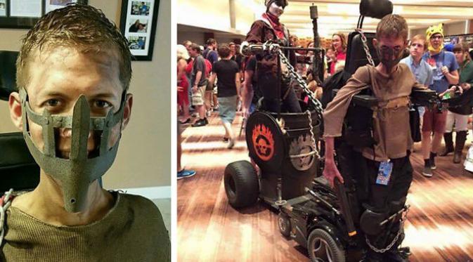 Ben Carpenter, seorang mahasiswa asal Florida yang merubah kursi rodanya menjadi kostum epik cosplay. (Instagram)