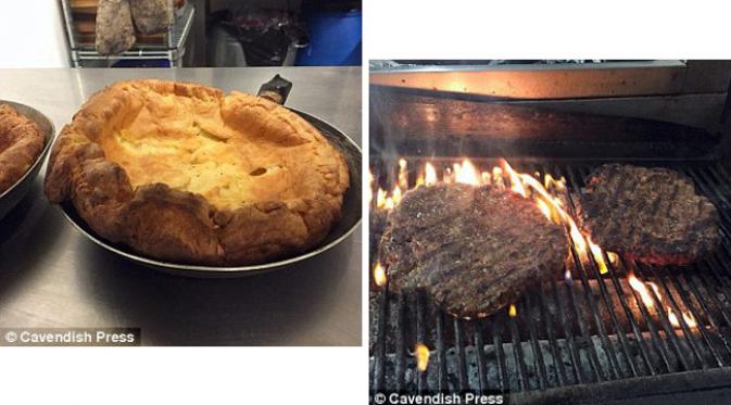 Hidangan 'Yorkie Pud' terinspirasi dari menggabungkan cita rasa Amerika dan Inggris. (foto: Daily Mail)