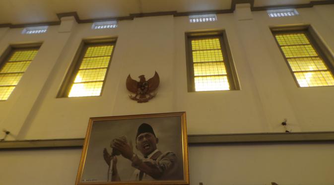 Potret Soekarno yang terpajang di Wisma Menumbing