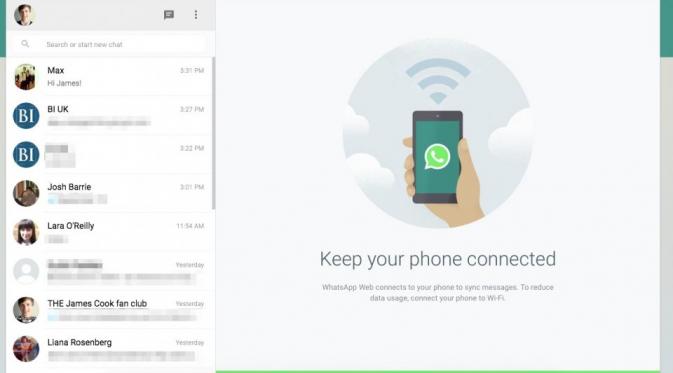 WhatsApp bisa diakses di web. | via: businessinsider.co.id