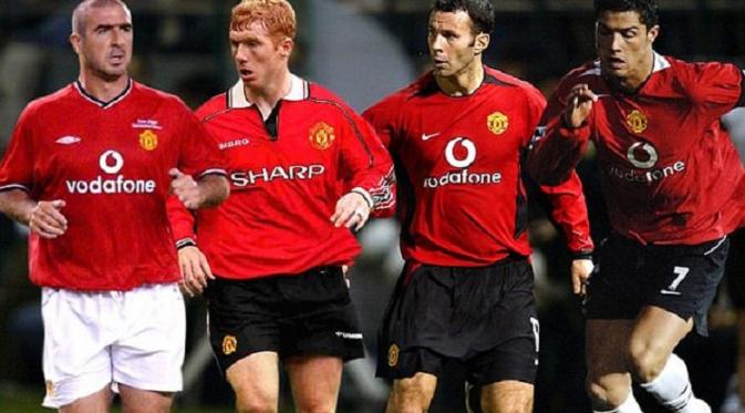 Eric Cantona, Paul Scholes, Ryan Giggs dan Cristiano Ronaldo dianggap sebagai pemain terhebat di MU