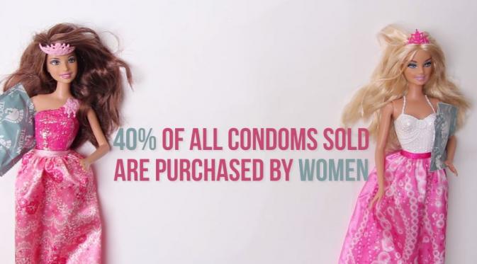 40% kondom terjual dan dibeli oleh perempuan. (Via: youtube.com)